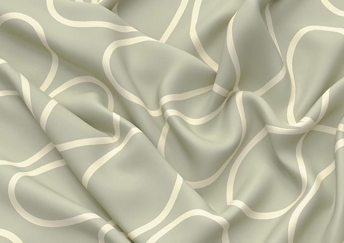 Orla Kiely Jumbo Linear Stem, Pebble - Twist&Fit Roman Blind - Image 4